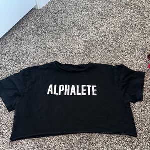 EUC Alphalete Work-Out Cropped Shirt